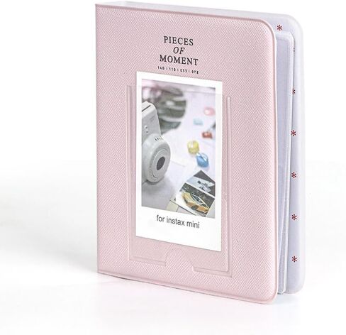 ألبوم 3 بوصة مصغرة ، ألبوم PU Leather 64 Pockets الألبوم الكتب الضوئي لـ Mini 12/11/9 و Mini Series 3in ، تذاكر الأفلام ، بطاقات العمل (Blue) (Pink) in Kuwait