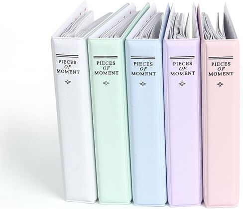ألبوم 3 بوصة مصغرة ، ألبوم PU Leather 64 Pockets الألبوم الكتب الضوئي لـ Mini 12/11/9 و Mini Series 3in ، تذاكر الأفلام ، بطاقات العمل (Blue) (Pink) in Kuwait