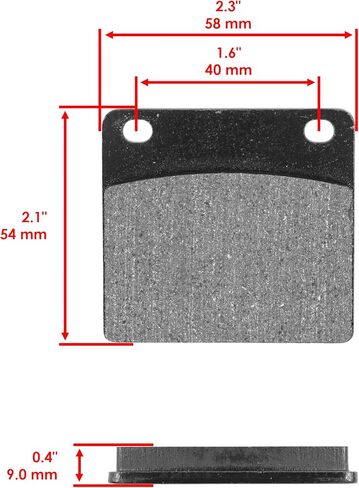 Caltric Rear Brake Pads Compatible with Kawasaki Kz1000 Kz-1000 Kz 1000 1977-1980 Rear Motorcycle Pads in Saudi Arabia