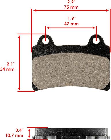 Caltric Front Rear Brake Pads Compatible with Yamaha Road Star 1600 Silverado Ltd Xv1600 Xv-1600 1999-2003 in Saudi Arabia