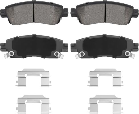 Rear Semi-Metallic Brake Pads Set for Buick Enclave 08-17, Rainier 04-07, for GMC Acadia 07-16, Envoy 02-09, for Chevy Trailblazer 02-09, for Traverse 09-17, for Saturn Outlook 07-10, 4PCS in Saudi Arabia