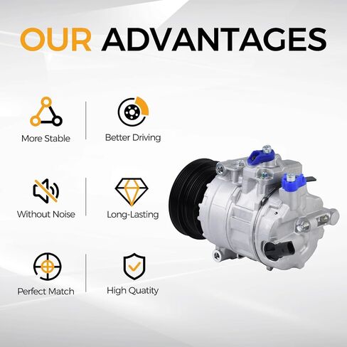 Parod A/C Conference Compressor Fit for 2012-2013 Audi TT RS Quattro ، 2006-2017 VW Beetle ، 2010 Beetle Cabrio ، 2010-2014 Golf ، 2005-2014 Jetta ، 2012-2014 Passat ، 2008 R32 Placing for CO4574JC in Saudi Arabia