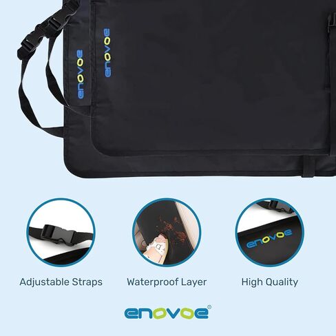 Enovoe Kick Mats Back Seat Protector for Kids - 2 Pack - Premium Quality Car Seat Back Cover Offers Waterproof Protection of Your Upholstery from Mud and Scratches - Backseats Kick Protector for Child in Saudi Arabia