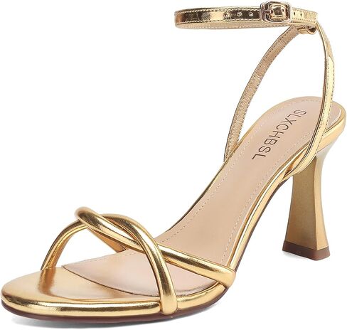Women's Round Toe Strappy Heels with 3 Inch Chunky Block High Heels for women with Adjustable Ankle Strap Comfortable Heeled Sandals Open Toe Dress Shoes for Wedding Party or Prom in Saudi Arabia