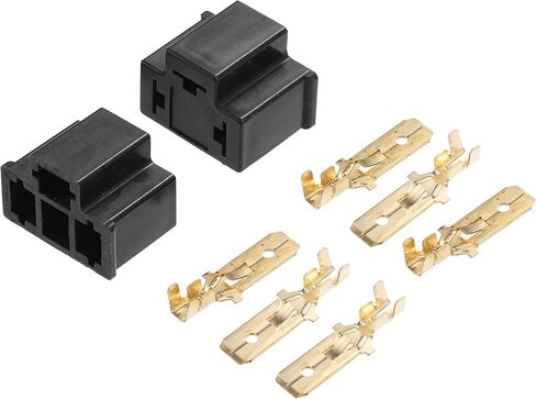 Car Socket Xenon Light Bulb Connector Kit Wiring Harness Headlight Connector for H4 9003 HB2 (Set of 2) in Saudi Arabia