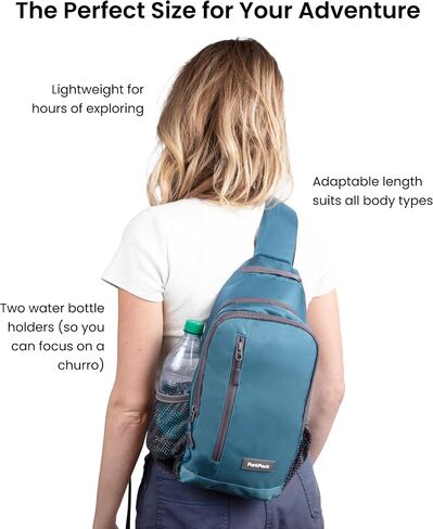 Crossbody Bag - Travel Sling Backpack for Hiking, Theme Parks & Cruises - Versatile Lightweight Medium Daypack in Saudi Arabia