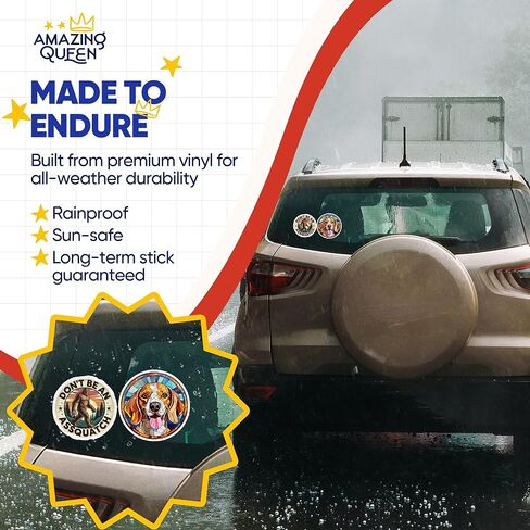 Bigfoot Stickers - Funny Sasquatch - Dont be an Assquatch - 2 Pack - 5" Wide Design - Adheres to Laptops, Tumblers, and More - Made in The USA - AQS0213 in Kuwait