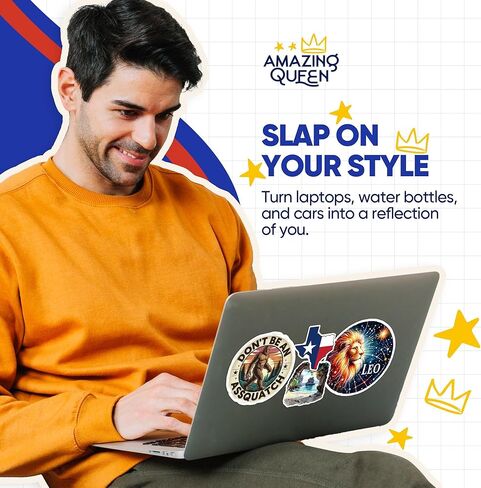 Bigfoot Stickers - Funny Sasquatch - Dont be an Assquatch - 2 Pack - 5" Wide Design - Adheres to Laptops, Tumblers, and More - Made in The USA - AQS0213 in Kuwait