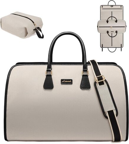 LOVEVOOK Garment Bags for Travel,3 in 1 Garment Duffle Bags for Travel with Shoe Pouch,Carry on Garment Bag for Women Men,Hanging Suitcase Suit Dress Business Travel Bag Weekender Bag in Saudi Arabia