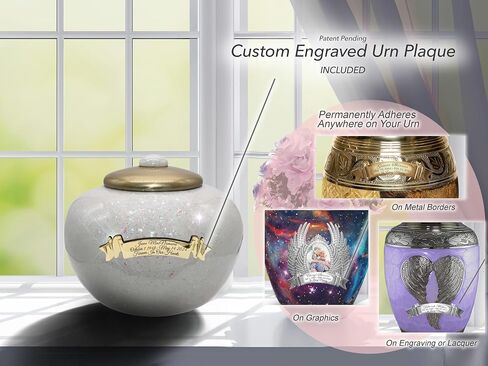 Glass Mosaic Cremation Urn for Ashes for Women - Personalized Cremation Urns for Human Ashes Adult Female Decorative Urns - Beautifully Handcrafted Glass Urn for Women in Kuwait