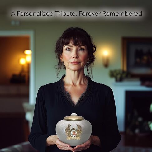 Glass Mosaic Cremation Urn for Ashes for Women - Personalized Cremation Urns for Human Ashes Adult Female Decorative Urns - Beautifully Handcrafted Glass Urn for Women in Kuwait