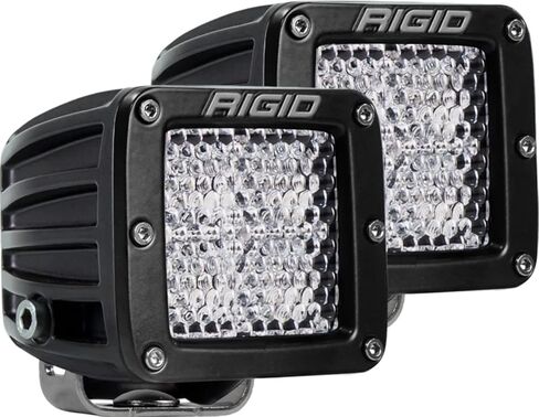 Rigid Industries 202513 LED Light (D-Series Pro, 3 Inch, Flood Diffused Beam, Pair, Universal), 2 Pack in Saudi Arabia
