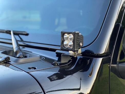Motobilt A-Pillar Light Mount Kit for Jeep JL/JT (Finish (Raw Steel)) in Saudi Arabia