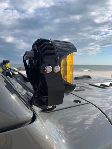 Motobilt A-Pillar Light Mount Kit for Jeep JL/JT (Finish (Raw Steel)) in Saudi Arabia