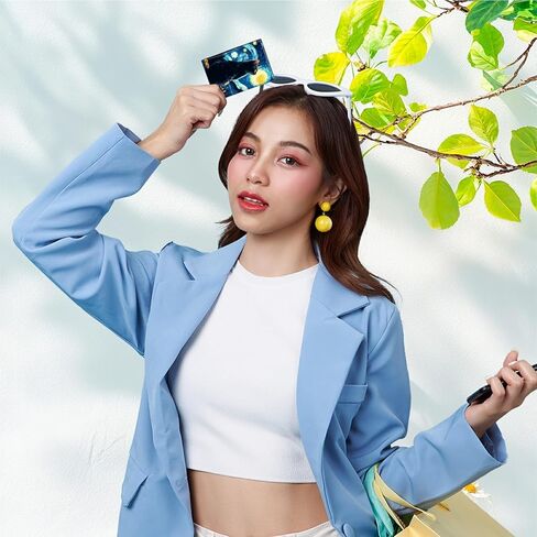 RFID حظر المحفظة المعدنية - حامل بطاقة الائتمان الألومنيوم النحيف للرجال والنساء مع نافذة الهوية ، فتحة بطاقة العمل آمنة محفظة الحد الأدنى in Kuwait