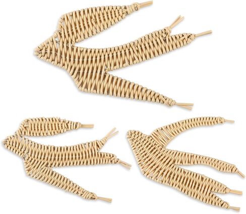 Threehoney 3 Pcs Boho Starfish Beach Theme Bathroom Decor 3 Size Handmade Wicker Starfish Wall Decors Summer Nautical Seaside Sea Life Hanging Wall Art for Scandinavian Coastal Indoor Outdoor Table in Saudi Arabia