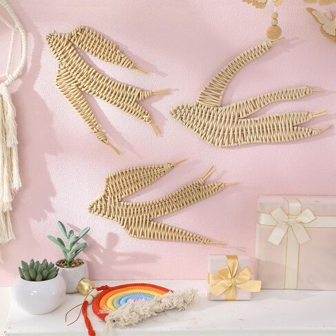 Threehoney 3 Pcs Boho Starfish Beach Theme Bathroom Decor 3 Size Handmade Wicker Starfish Wall Decors Summer Nautical Seaside Sea Life Hanging Wall Art for Scandinavian Coastal Indoor Outdoor Table in Saudi Arabia