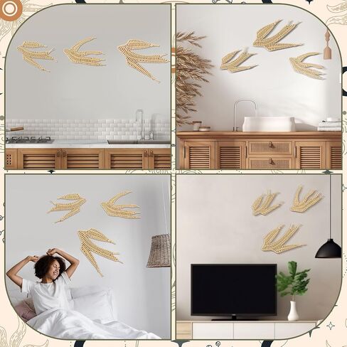Threehoney 3 Pcs Boho Starfish Beach Theme Bathroom Decor 3 Size Handmade Wicker Starfish Wall Decors Summer Nautical Seaside Sea Life Hanging Wall Art for Scandinavian Coastal Indoor Outdoor Table in Saudi Arabia