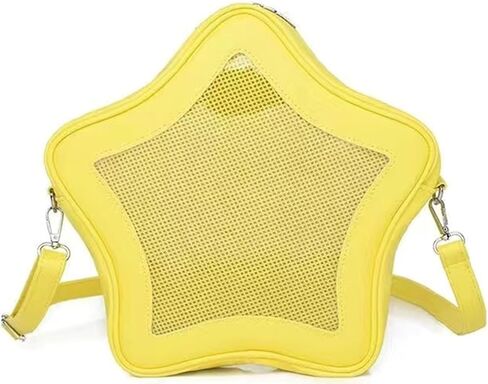 Star Shape Ita Bag Display Crossbody Bag PU Leather Backpack Cute Crossbody Purse Display Clear Shoulder Bag Y2k Cute Handbag in Saudi Arabia