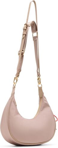 Anne Klein Womens Crescent Shoulder Bag with Detachable Strap, Timeless Taupe in Saudi Arabia