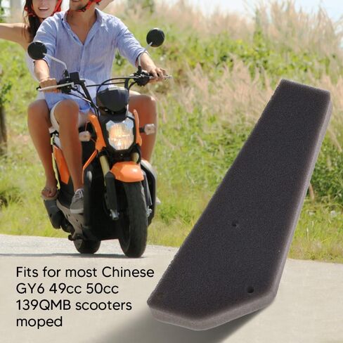 Air Fil ter 2PCS Air Box Foam Filter Sponge Gy6 Air Filter Lawn Mower Air Filter Foam for 139qmb Gy6 49cc 50cc Scooters Moped Air Conditioner in Saudi Arabia