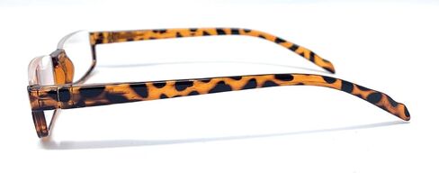 The Parker Rectangle Half Frame Reading Glasses, Unisex Semi Rimless Readers + 2.50 Clear in Saudi Arabia