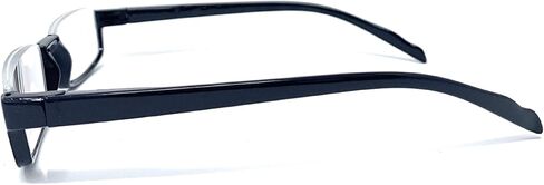 The Parker Rectangle Half Frame Reading Glasses, Unisex Semi Rimless Readers + 2.50 Clear in Saudi Arabia