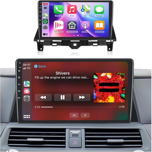 Car Stereo for Honda Accord 8th 2008 2009 2010 2011 2012 with GPS Navigation,podofo 10.1 Inch 1080P Touch Screen Android Car Radio with Mirror Link Bluetooth WiFi FM/RDS Backup Camera in Saudi Arabia