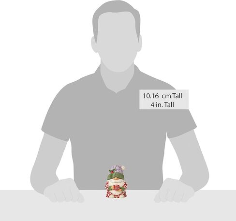 Enesco Jim Shore Heartwood Creek Gnome يشرب الكاكاو الساخن- راتنجات الحجر مُرسم يدويًا مصنوعة من التماثيل القابلة للتجميع القابلة للتحصيل تمثال ديكور عيد الميلاد ، 4 بوصات in Saudi Arabia