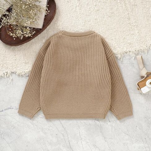 Toddler Girl Big Sister Embroidered Knit Sweater Long Sleeve Pullover Sweatshirt Fall Winter Clothes in Kuwait