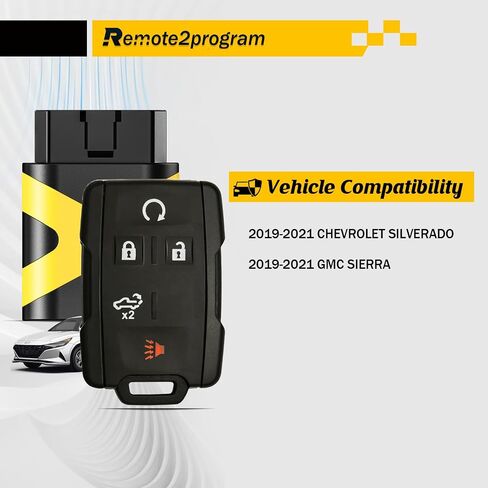 Simple Key Self Programmable Car Key Keyless Entry Remote Replacement for GMC and Chevy with FCC: M3N-32337100 (4 Buttons) in Saudi Arabia