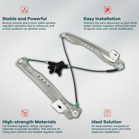 FINDAUTO Power Window Regulator Front Left Driver Side fit for 2008-2016 for Chrysler Town and Country,2008-2020 for Dodge Grand Caravan 748-508 Window Regulator and Motor Assembly with Motor in Saudi Arabia