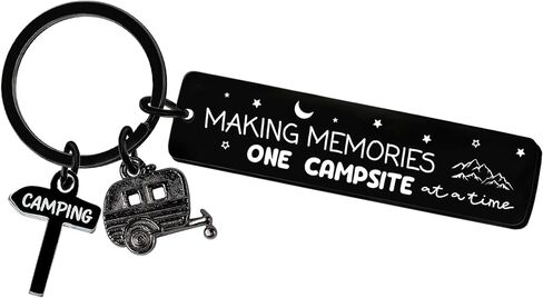 هدايا سلسلة Camper Keychain للنساء - RV Keyring لعشاق المخيمات مقطورات السفر ، وملحقات التخييم للمسافرين العائليين in Saudi Arabia