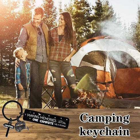 هدايا سلسلة Camper Keychain للنساء - RV Keyring لعشاق المخيمات مقطورات السفر ، وملحقات التخييم للمسافرين العائليين in Saudi Arabia