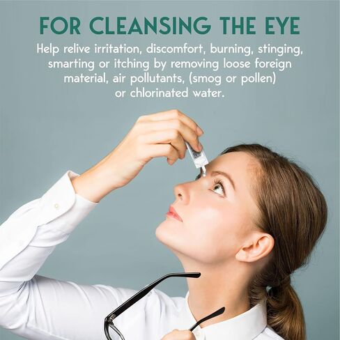 First AID Eyewash | Eye Cleansing Eyewash | OSHA Approved | Meets ANSI Standard | Set of 4 Vials in Saudi Arabia
