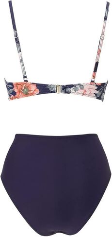 Women Purple High Waisted Bikini Sexy 2 Piece Swimsuits Tummy Control Bathing Suits in Saudi Arabia