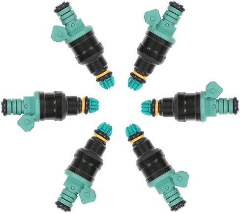 ECCPP Fuel Injectors, 6pcs High Performance 4 Holes Fuel Injector Kit 0280150415 fit for 1987-1993 for BMW 325i 1987 1989-1991 for BMW 325is 1988-1991 for BMW 325iX 1989-1990 for BMW 525i in Saudi Arabia