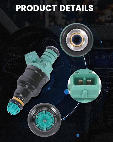 ECCPP Fuel Injectors, 6pcs High Performance 4 Holes Fuel Injector Kit 0280150415 fit for 1987-1993 for BMW 325i 1987 1989-1991 for BMW 325is 1988-1991 for BMW 325iX 1989-1990 for BMW 525i in Saudi Arabia