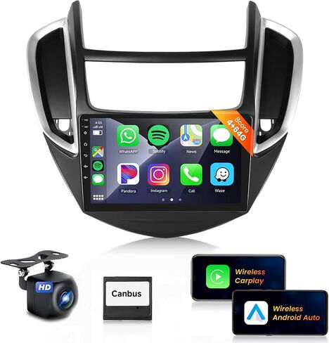 8 Core 4G 64G Car Radio for Chevy Trax 2014-2016 with Apple Carplay Android Auto Podofo 9inch Android Car Stereo with 1280 * 720P IPS Touch Screen Canbus BT FM GPS WiFi Mirror Link Backup Camera in Saudi Arabia