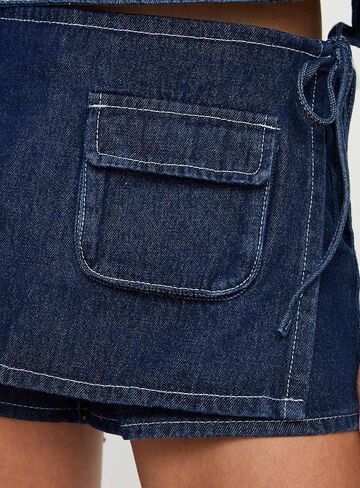 mxiqqpltky y2k cargo denim تنورة نساء منخفض in Kuwait