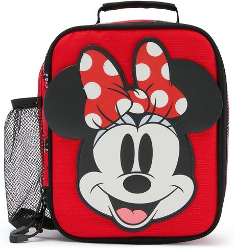 DISNEY STORE Official Stitch Insulated Lunch Box - Lilo & Stitch Lunch Bag for Kids with Double Zip Pull, Embroidered Details, Screen Art, Mesh Pocket, ID Label - Perfect for School in Saudi Arabia