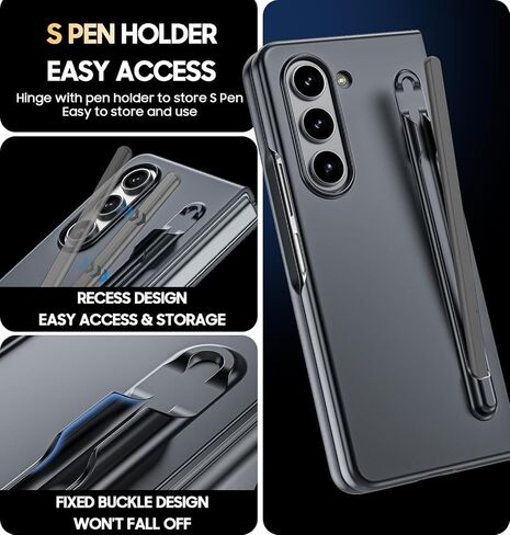حافظة لهاتف Motorola Razr 2024، حافظة Razr 2024 شفافة مع واقي شاشة أمامي، غطاء صلب مقاوم للصدمات ومقاوم للسقوط لهاتف Moto Razr 2024 in Kuwait