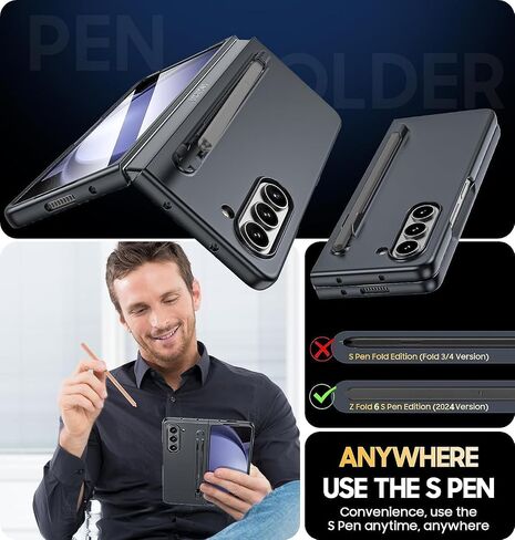 حافظة لهاتف Motorola Razr 2024، حافظة Razr 2024 شفافة مع واقي شاشة أمامي، غطاء صلب مقاوم للصدمات ومقاوم للسقوط لهاتف Moto Razr 2024 in Kuwait
