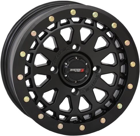 System 3 SB-6 Beadlock 15 "Wheels Matte Black (4+3) Can-Am Maverick X3 / Pioneer 1000 in Saudi Arabia