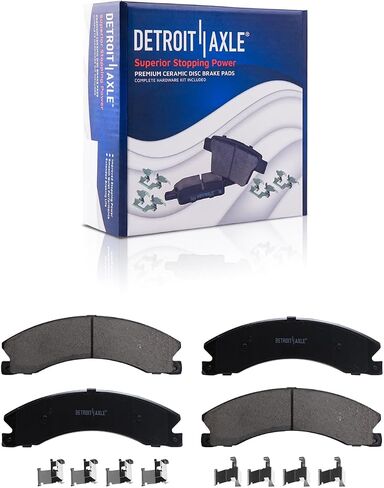 Detroit Axle - مجموعة الفرامل لـ 11-19 Chevy Silverado GMC Sierra 2500 3500 HD Distr Brakes Rotors 2011 2012 2013 2015 2015 2017 2018 2019 in Saudi Arabia