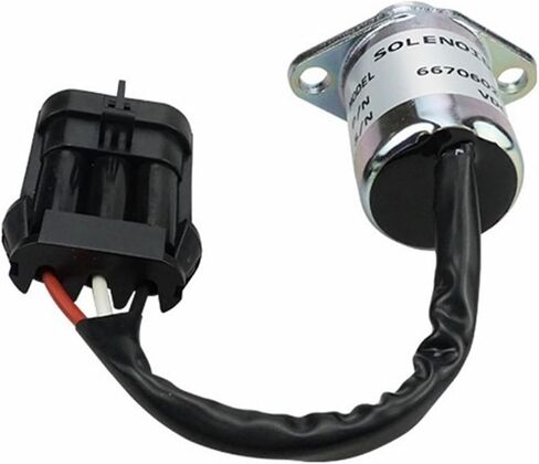 12V Engine Shut Off Stop Solenoid 6670602 Compatible For Bobcat 463 553 S70 S100 in Saudi Arabia