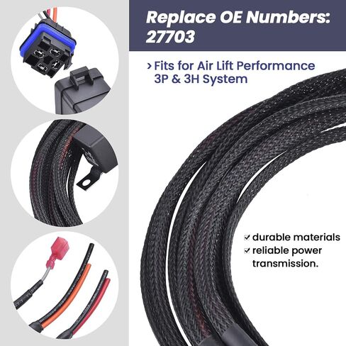 27703 Second Compressor Integration Harness Fit for Air Lift Performance 3P & 3H System, 27703 Performance Compressor Wiring Harness, Add The Second Compressor Replace 27703 in Saudi Arabia