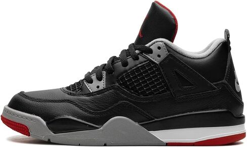 NIKE Jordan 4 “Bred Reimagined" Pre School Size 3Y Black/Fire Red-Cement Grey (BQ7669-006) in Saudi Arabia