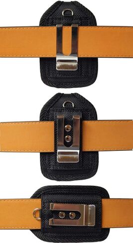 Premium Classic Style Hook and Loop Pouch case with Belt Clip for Tandem Diabetes Care T:Slim X2 Pump (Black/Vertical/1) in Saudi Arabia