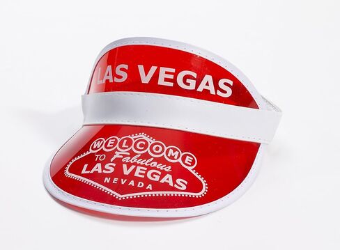 Forum Novelties 72875 Las Vegas Visor ، مقاس واحد ، أحمر ، حزمة 1 in Saudi Arabia